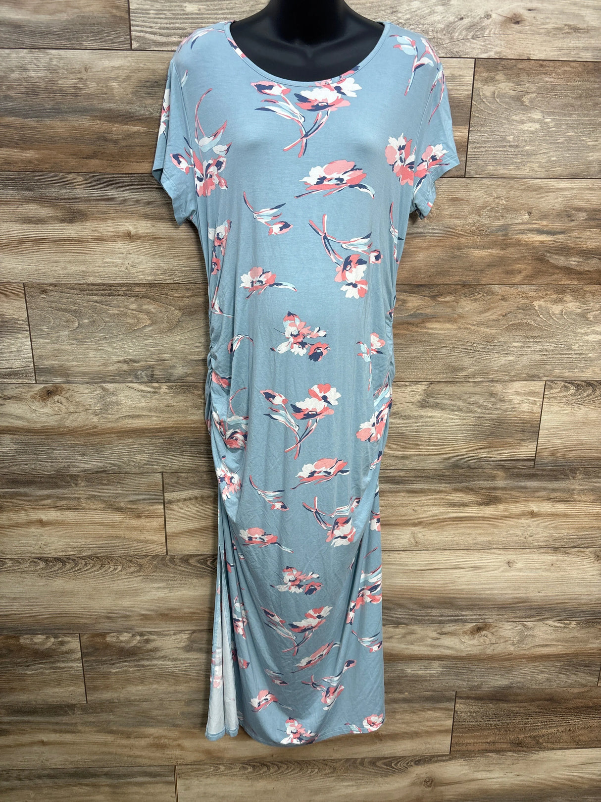 Smallshow Bodycon Maternity Dress Blue sz XXL