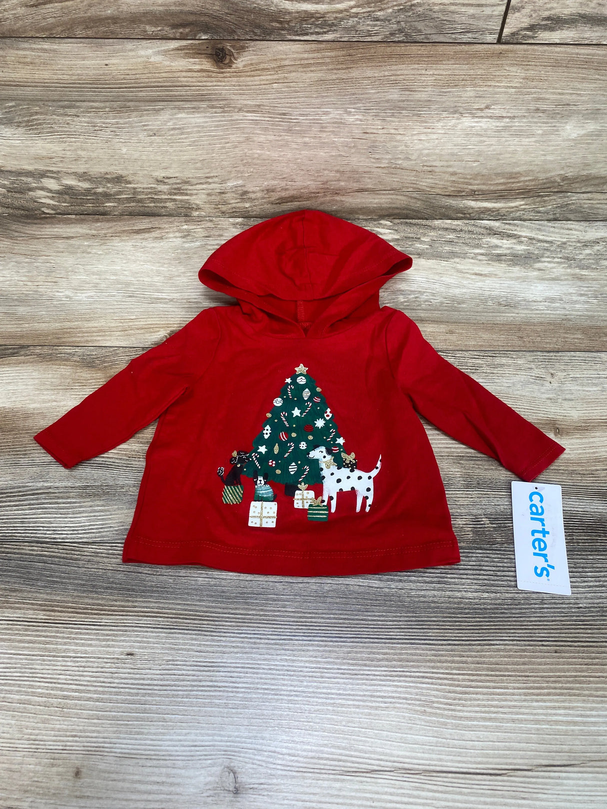 NEW Carter's Hooded Red Christmas Shirt sz 3m - Me n Mommy To Be