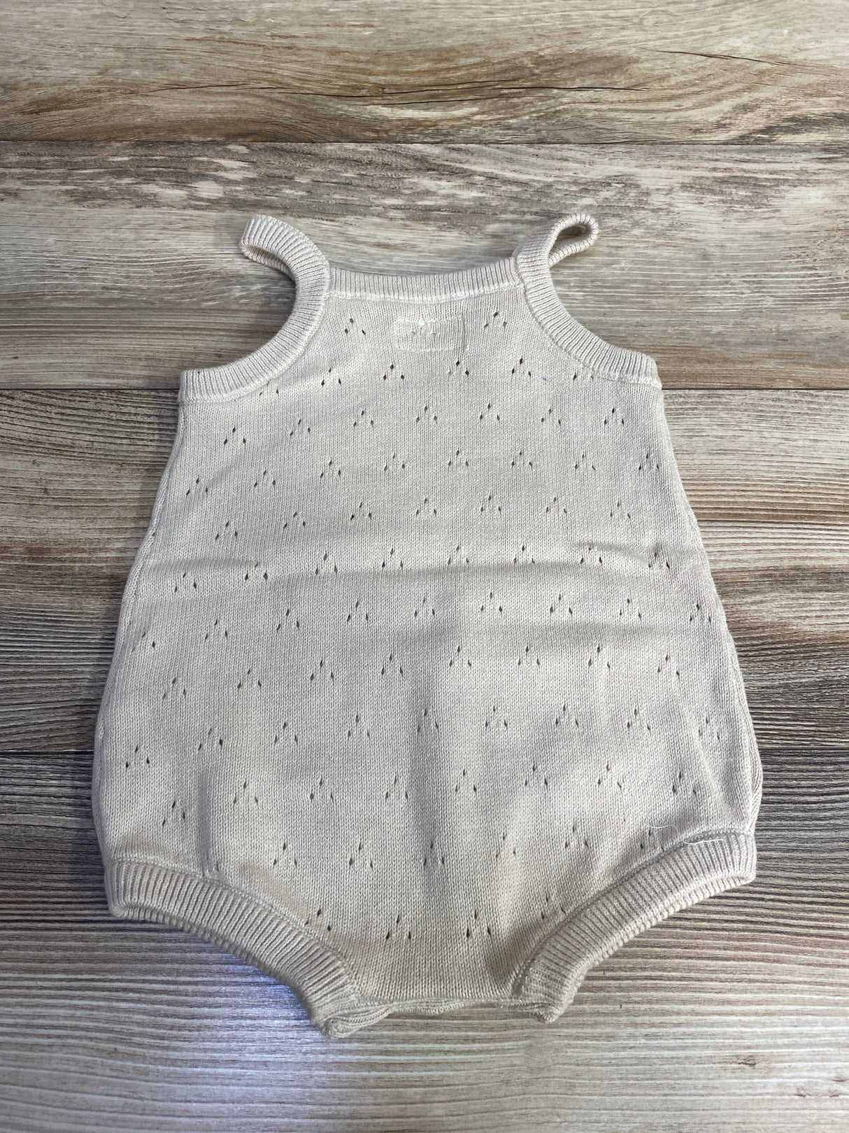 Little Planet Knitted Bubble Romper Tan sz 12m
