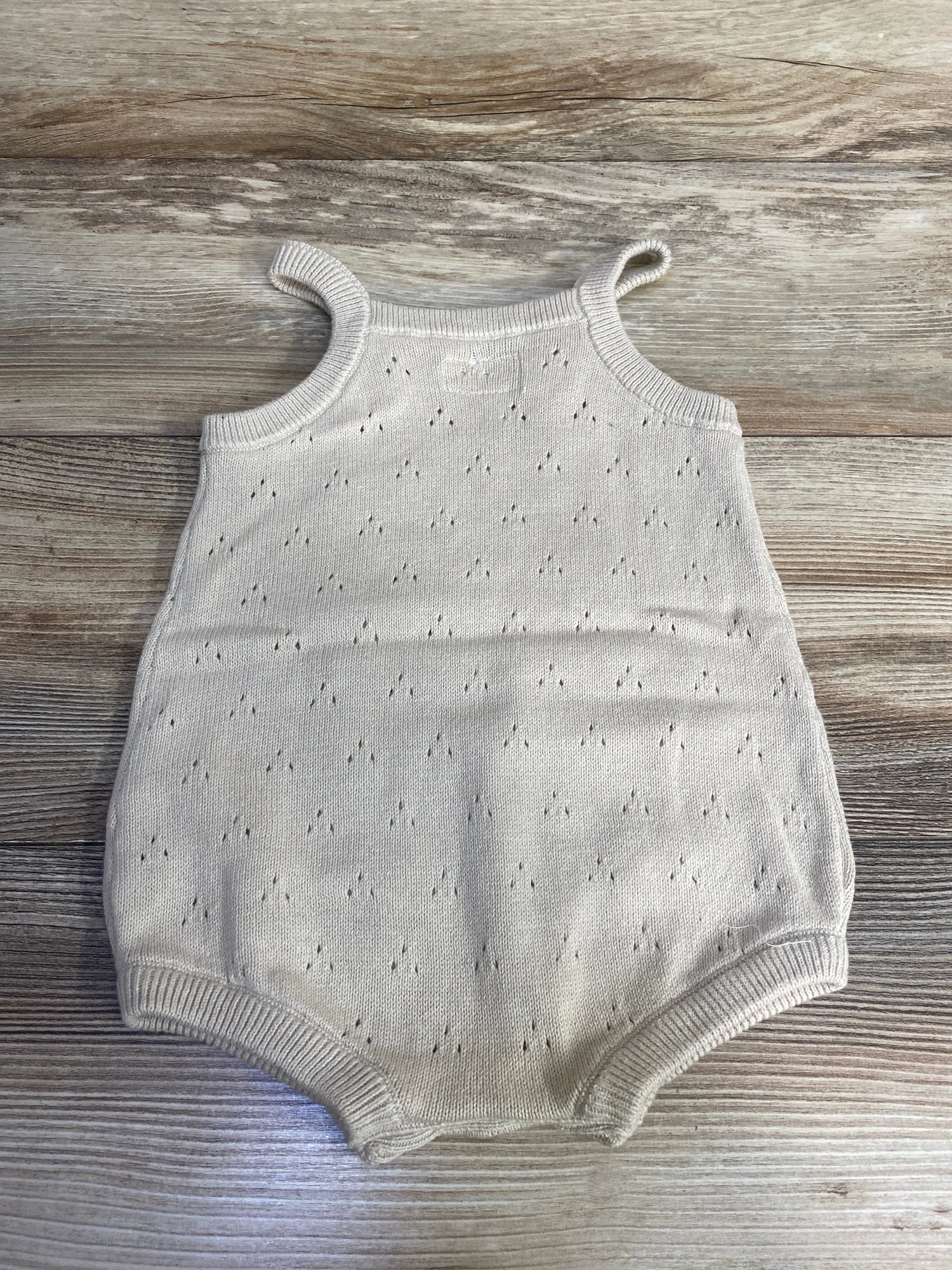 Little Planet Knitted Bubble Romper Tan sz 12m