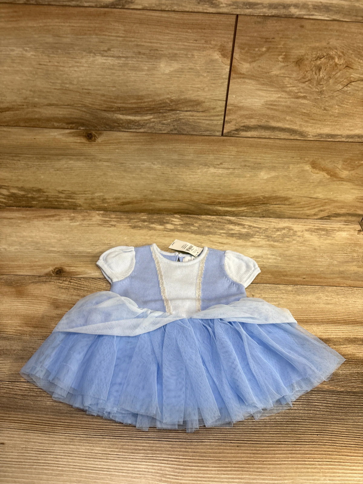 NEW Baby Gap x Disney Cinderella Tulle Dress in Simply Blue sz 0-3m