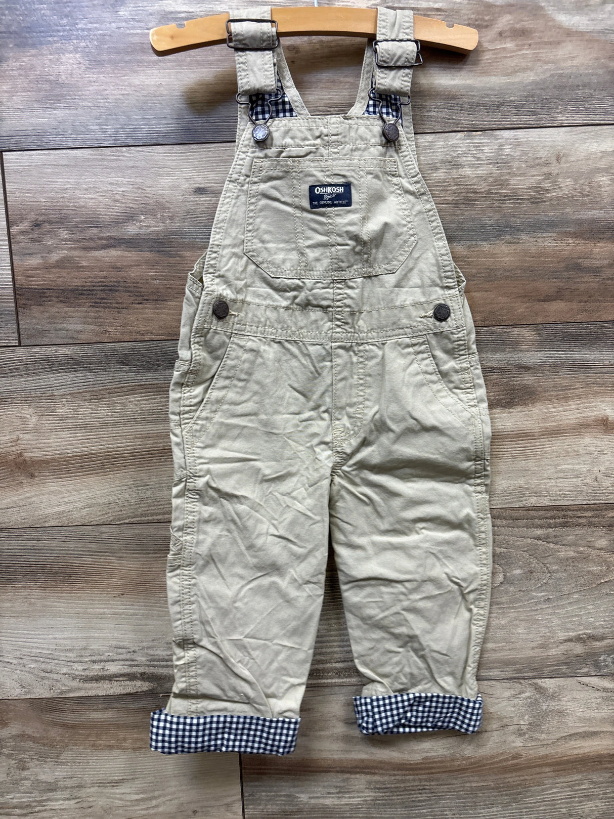 NEW Oshkosh Overalls Beige sz 3T