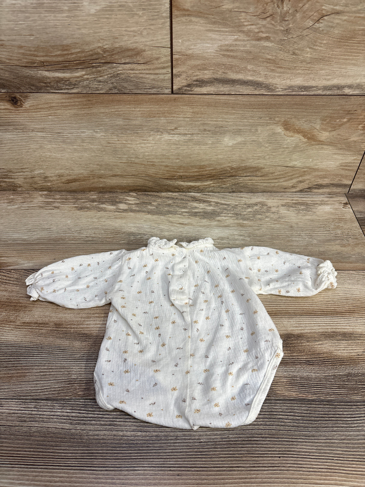 Zara Long Sleeve Bodysuit White sz Newborn
