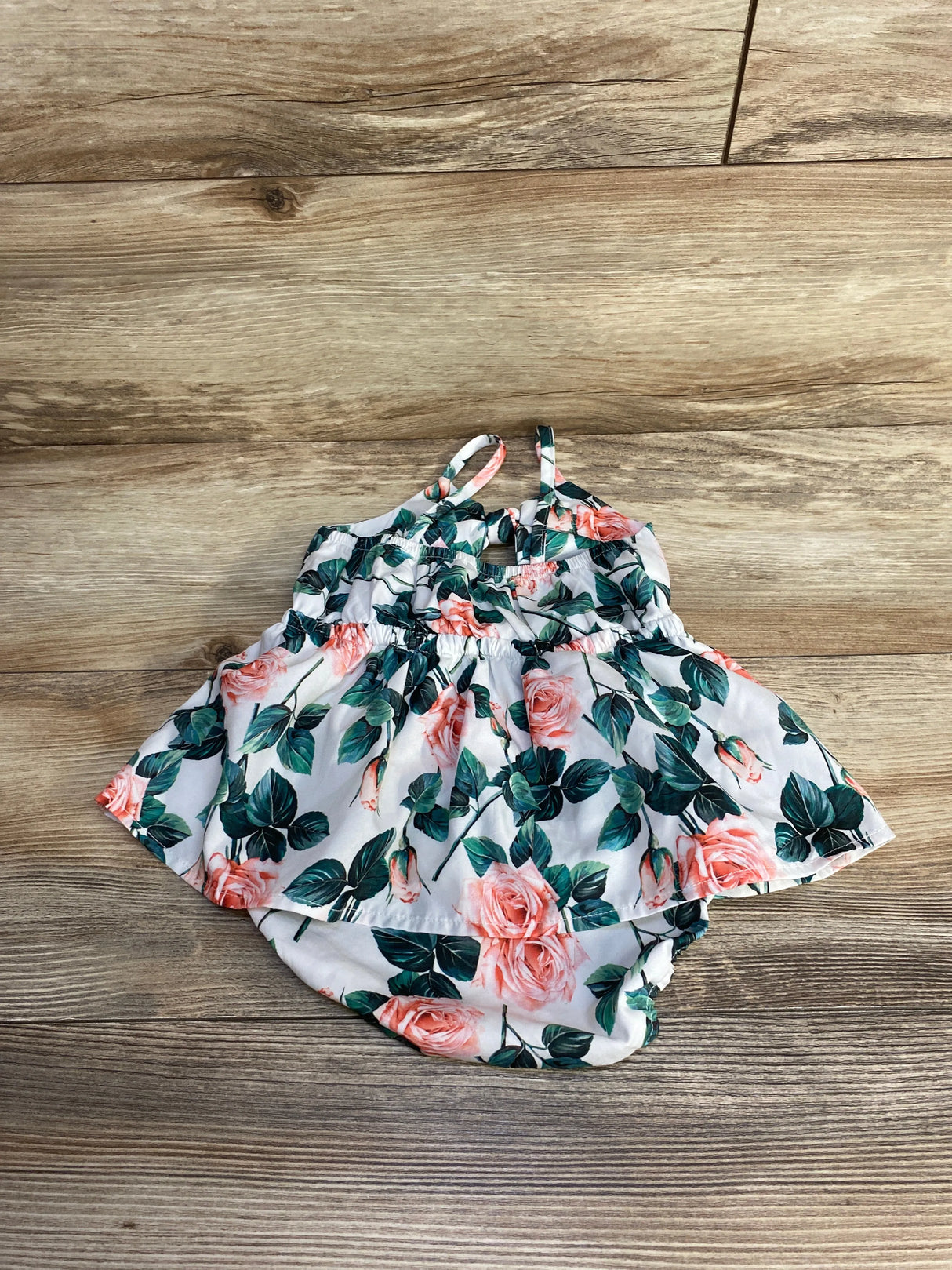 Shein Floral Romper White sz 12-18m - Me n Mommy To Be