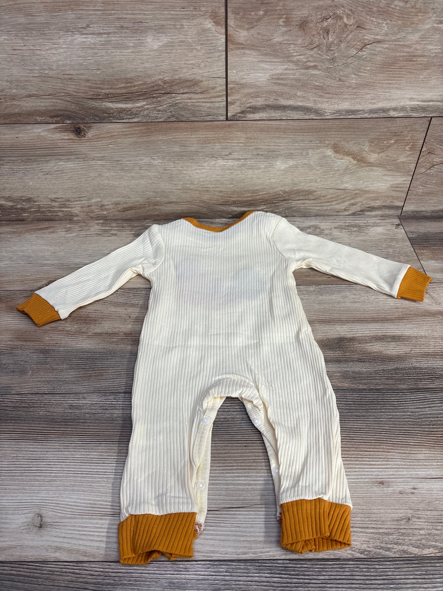 Ribbed Chicken Coverall Cream sz 12-18m
