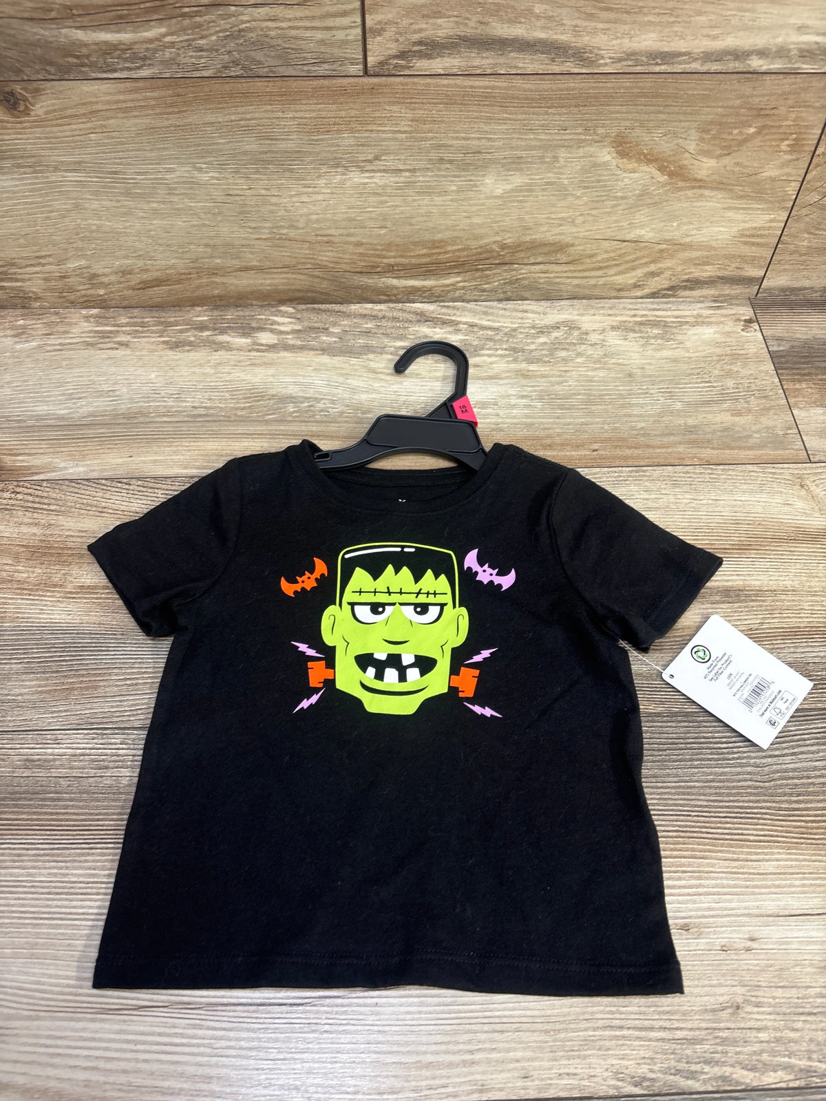 NEW Way To Celebrate! Halloween Frankenstein Shirt Black sz 18m