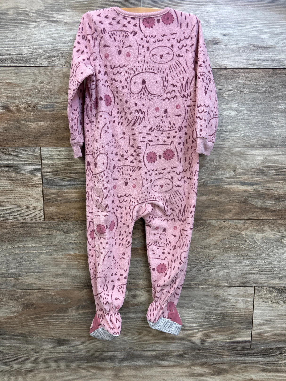 Carter's Owl Print Blanket Sleeper Pink sz 2T