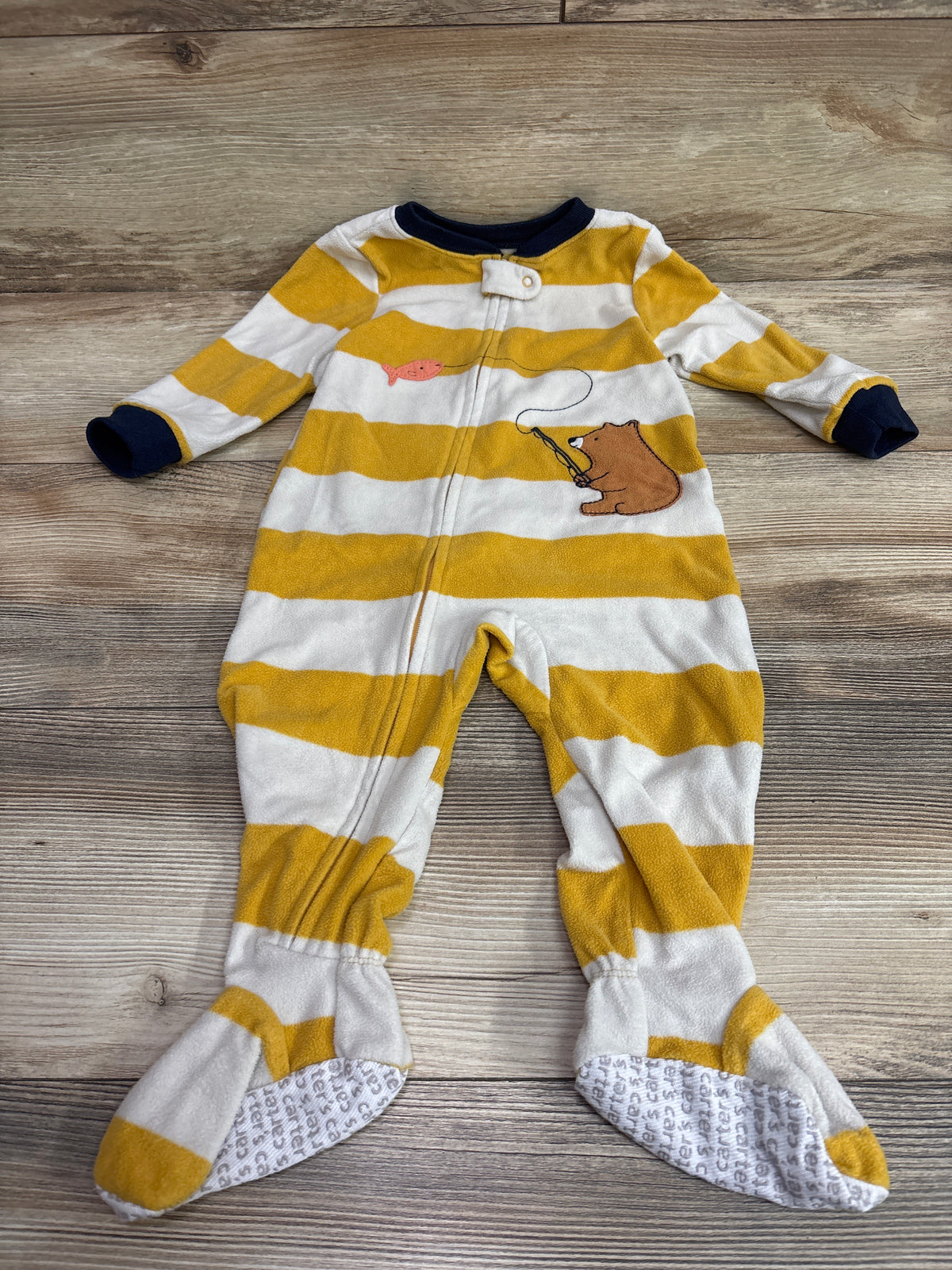 Carter's Blanket Sleeper Yellow sz 12m