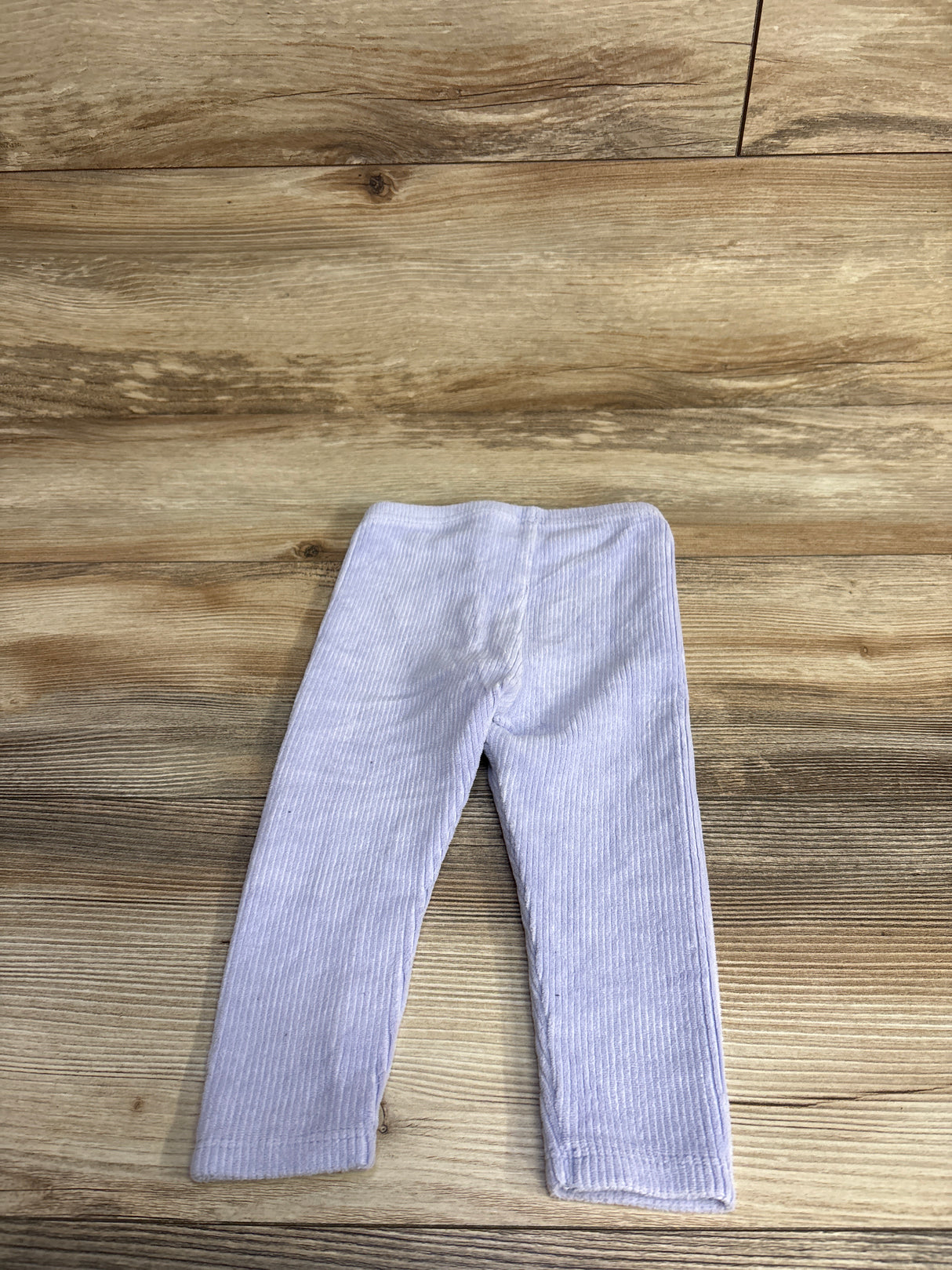 Janie & Jack Ribbed Velvet Leggings Purple sz 12-18m