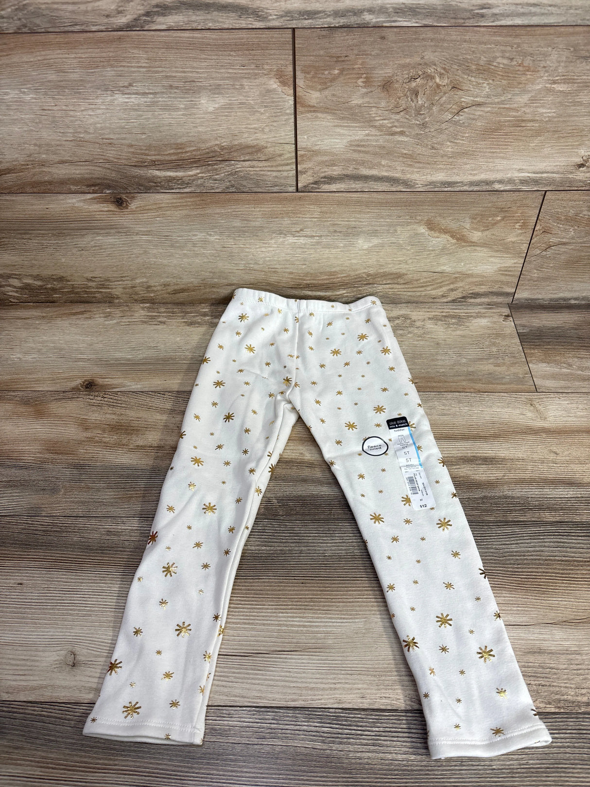 NEW Okie Dokie Polar Bear Snow Fleece Lined Legging sz 5T