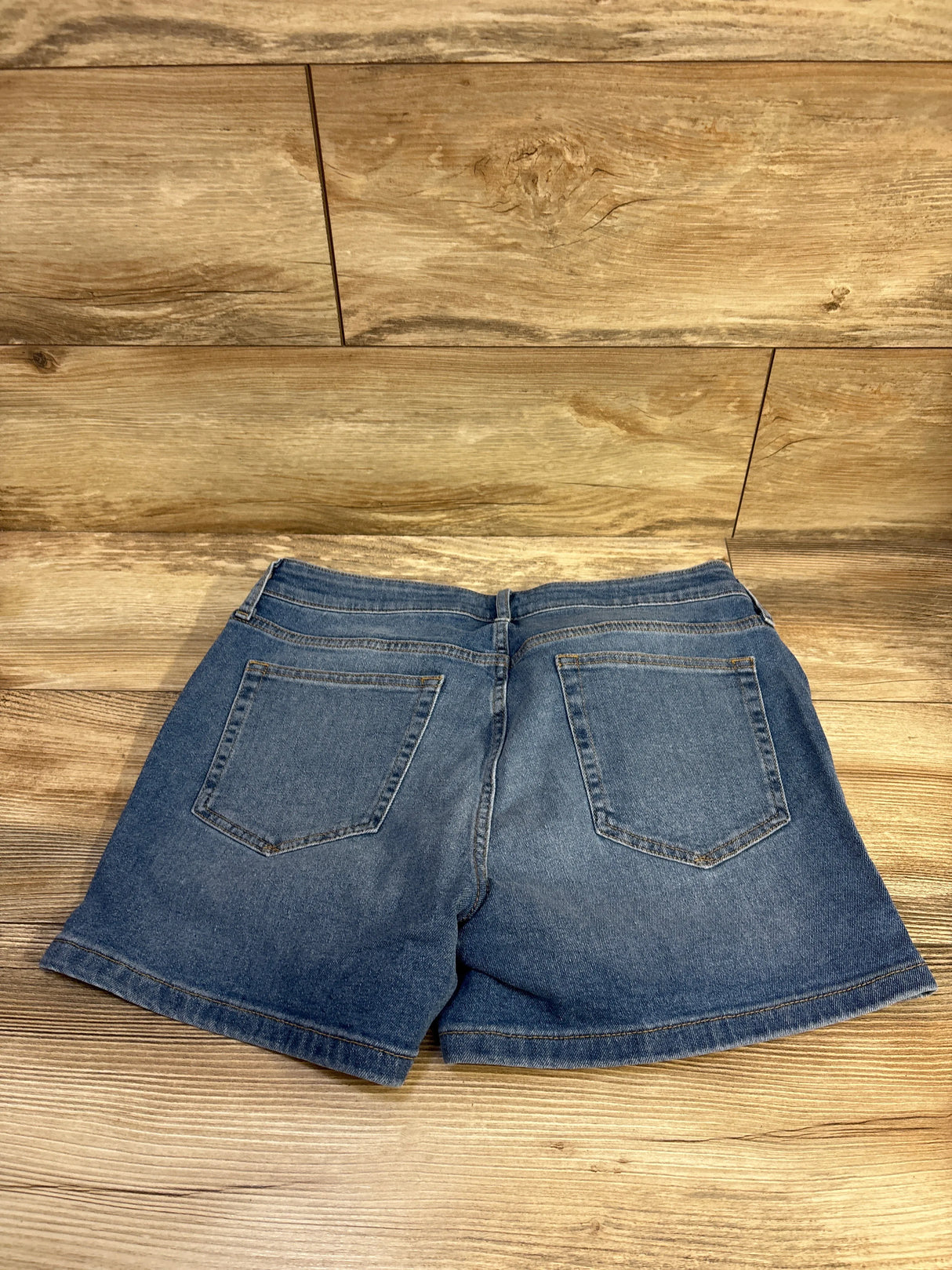NEW Gap Maternity 4" Inset Panel Denim Shorts Medium Wash Blue sz 31/12 Large