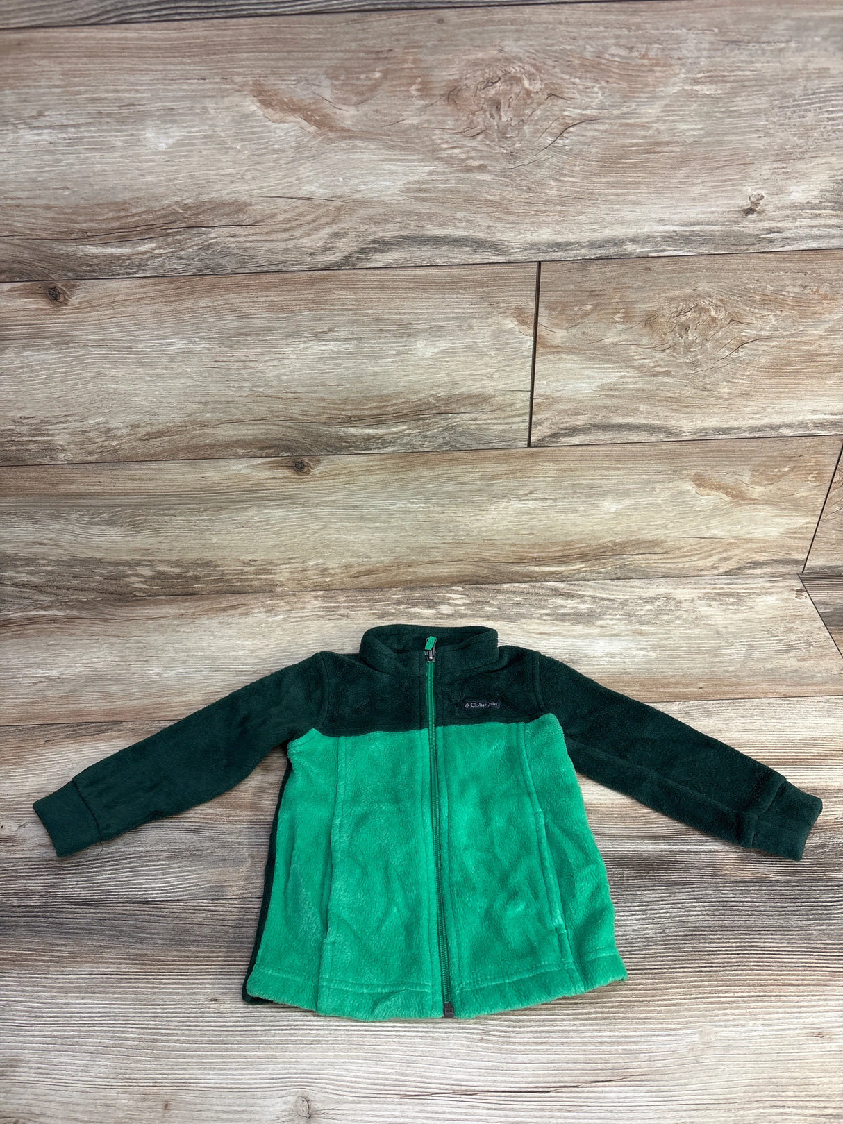 Columbia Full Zip Fleece Jacket Green sz 18-24m