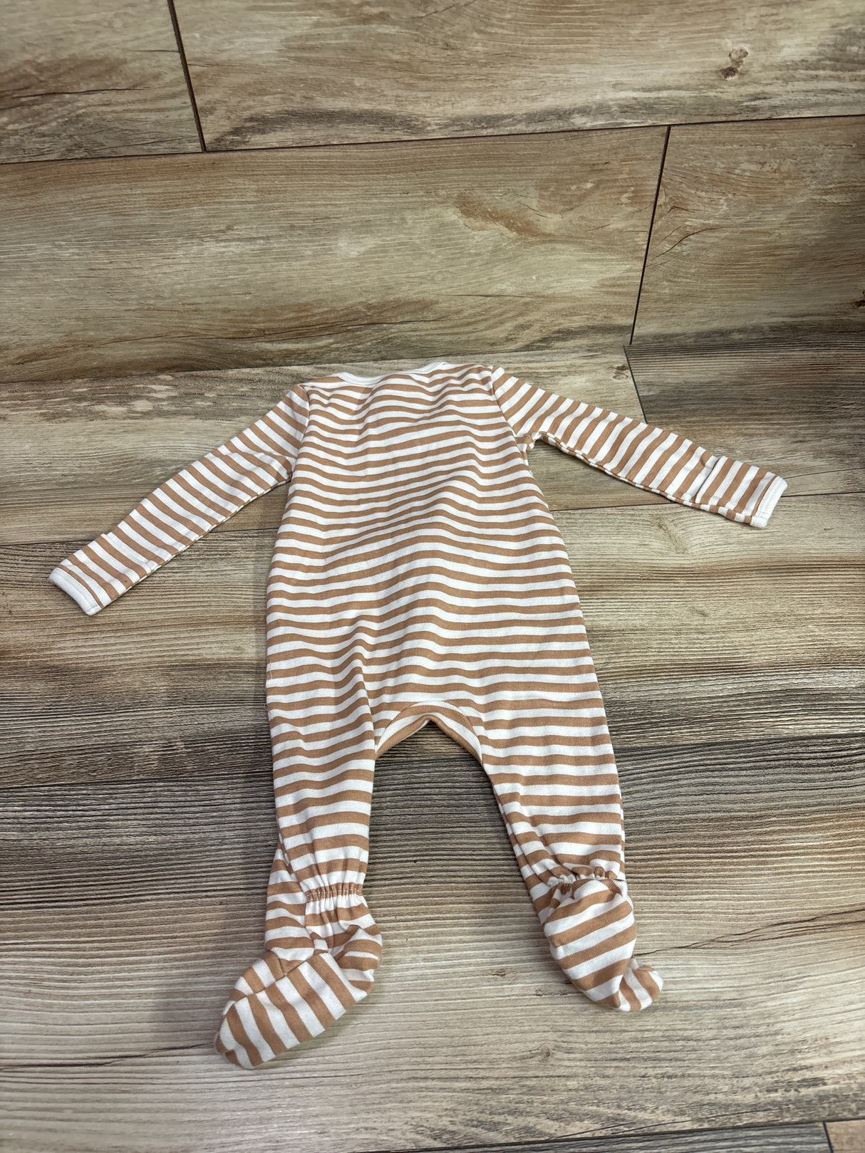 Cloud Island Striped Sleeper Brown sz 0-3m
