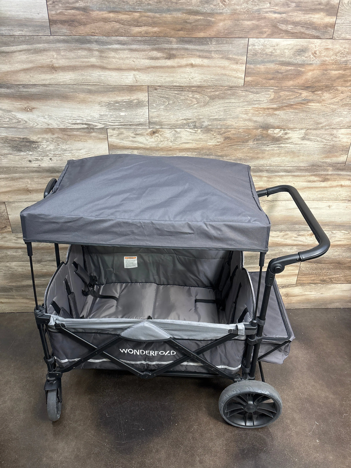 WONDERFOLD X4 Push & Pull Stroller Wagon 4-Seater Grey