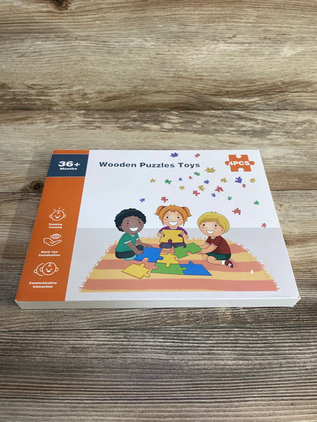 NEW 4 Pack Wooden Jigsaw Puzzles, Princess Theme - Me n Mommy To Be