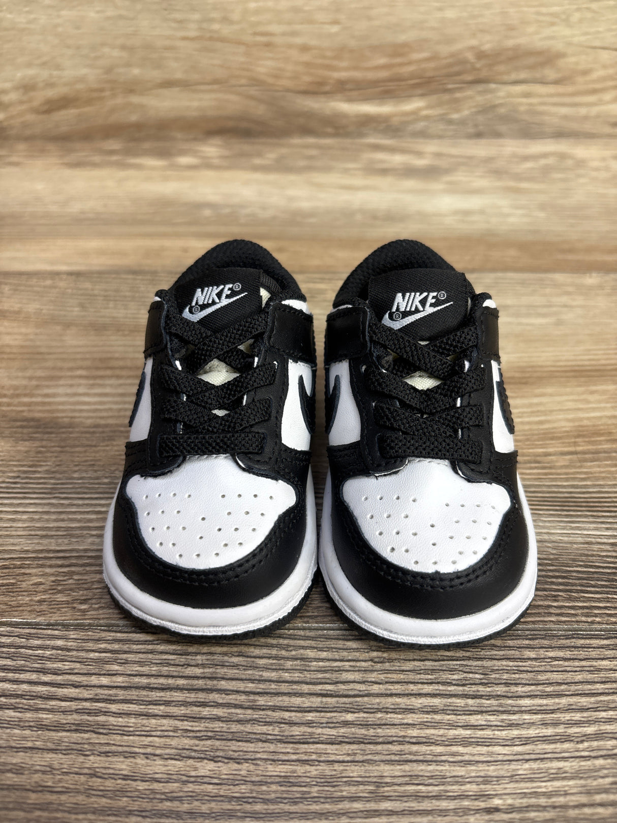 Nike Dunk Low TD 'Black White' Sneakers sz 3c