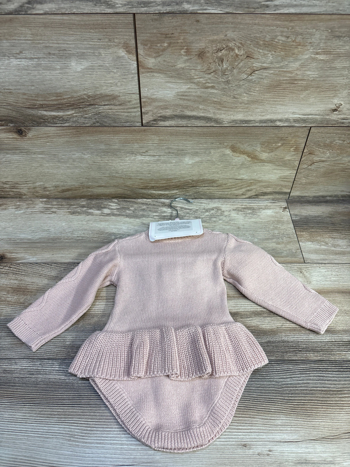 NEW Nicole Miller 3pc Knit Skirted Bodysuit, Headband, & Kneehigh Socks Pink sz 6/9m