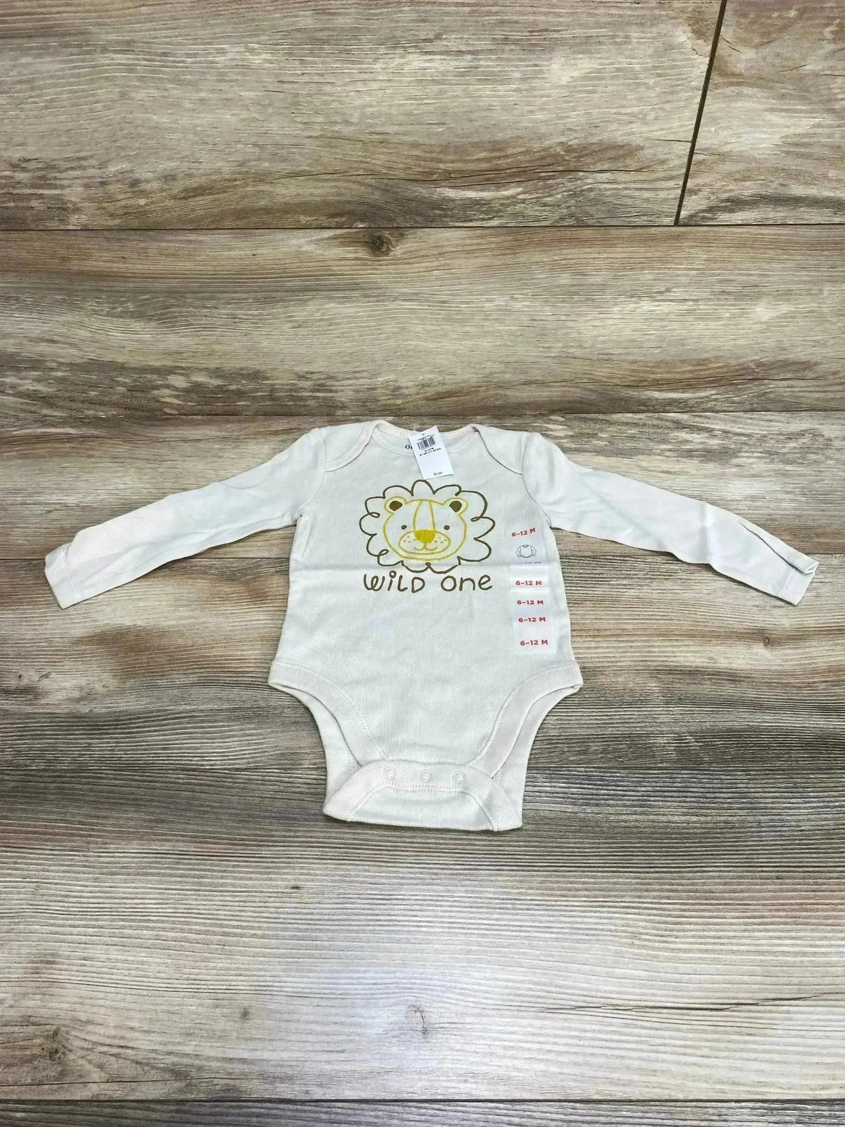 NEW Old Navy Wild One Beige Bodysuit sz 6-12m - Me n Mommy To Be