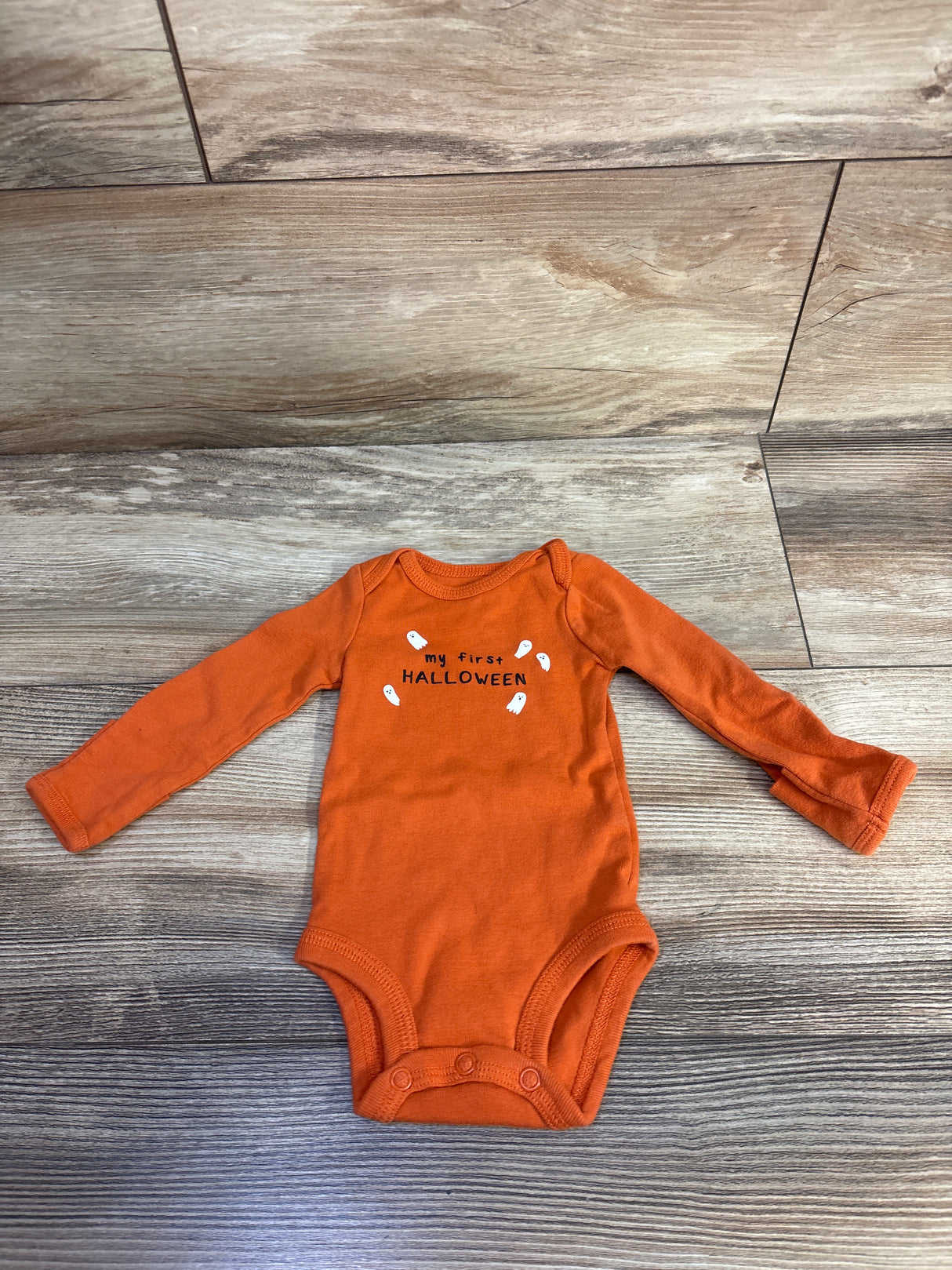 Just One You My First Halloween Bodysuit Orange sz Newborn