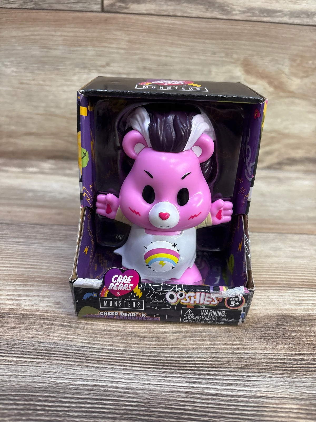 NEW Ooshies Care Bears x Universal Monsters Cheer Bear x Bride of Frankenstein