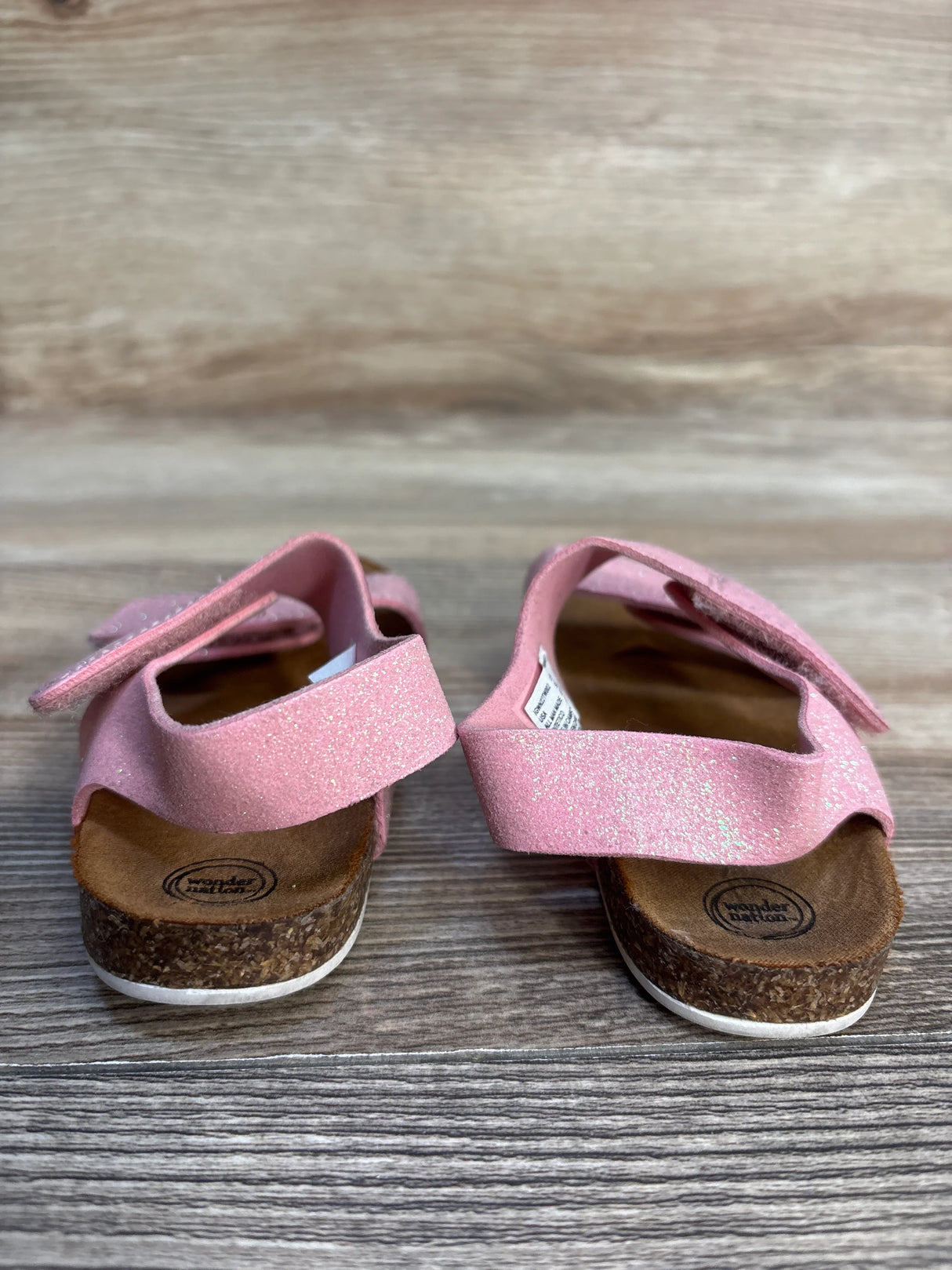 Wonder Nation Two-Strap Sandals Pink sz 6c