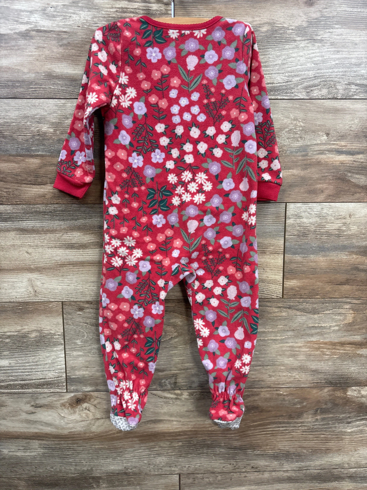 Carter's Floral Blanket Sleeper Red sz 2T - Me n Mommy To Be