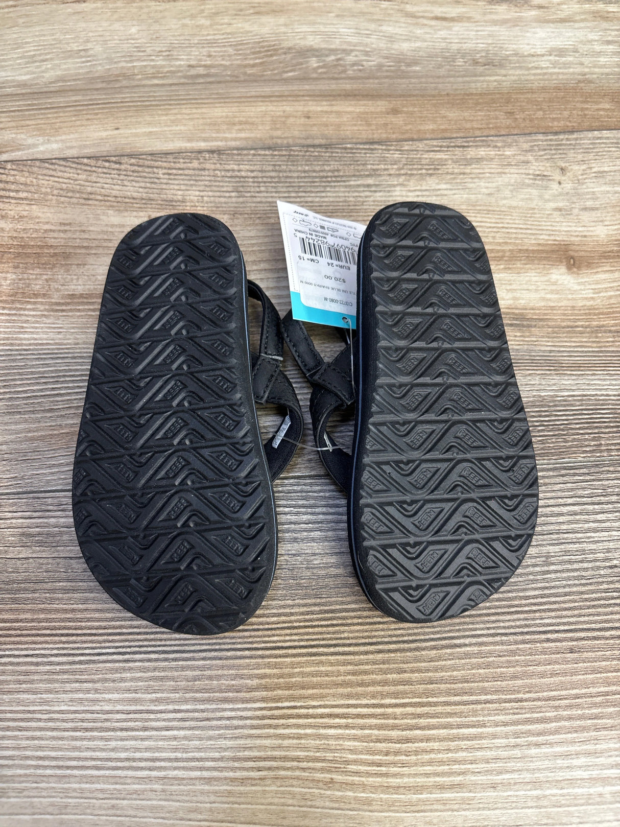 NEW Reef Little Uni Flip Flops in Blue Sharks sz 7c - Me n Mommy To Be