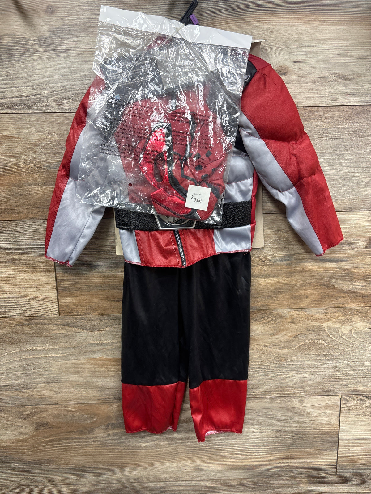 Disguise 2pc Power Rangers Beast Morpher Costume Red sz 2T