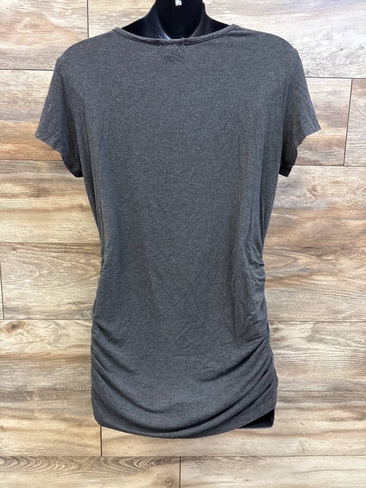 SmallShow Side Ruched Maternity Shirt Grey sz Large