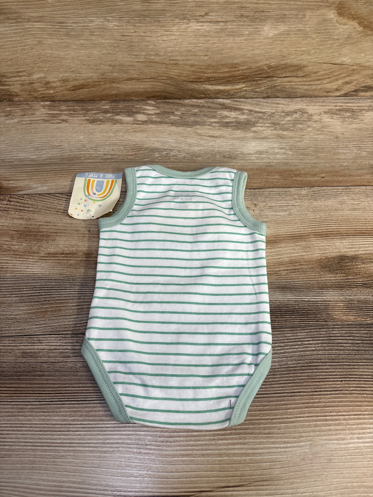 NEW Millie & Myles Daddy's Cool Dude Tank Bodysuit White sz 0-3m