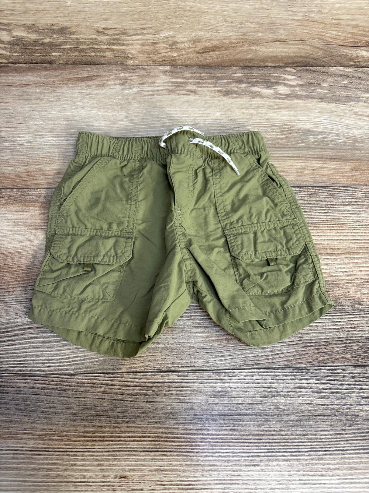 Old Navy Nylon Pull-On Cargo Shorts Green sz 12-18m - Me n Mommy To Be