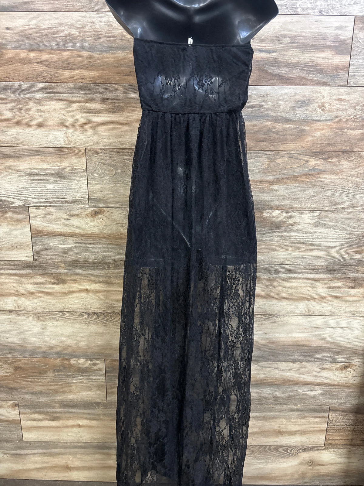 VSNOW Maternity Off Shoulder Lace Photoshoot Dress Black sz Small