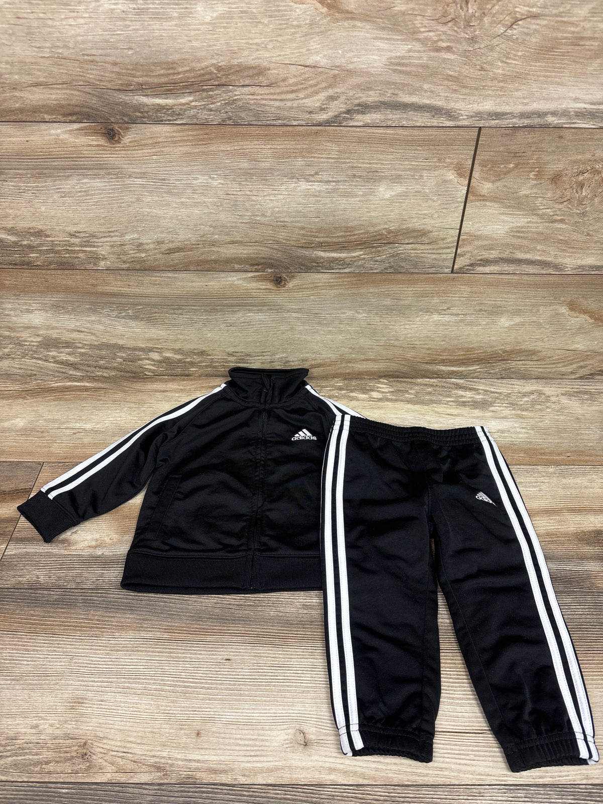 Adidas 2pc Tracksuit Black sz 18m