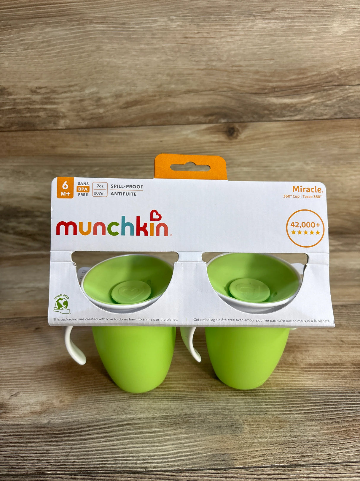 NEW Munchkin Miracle 360 Cup 2pk Green 7oz