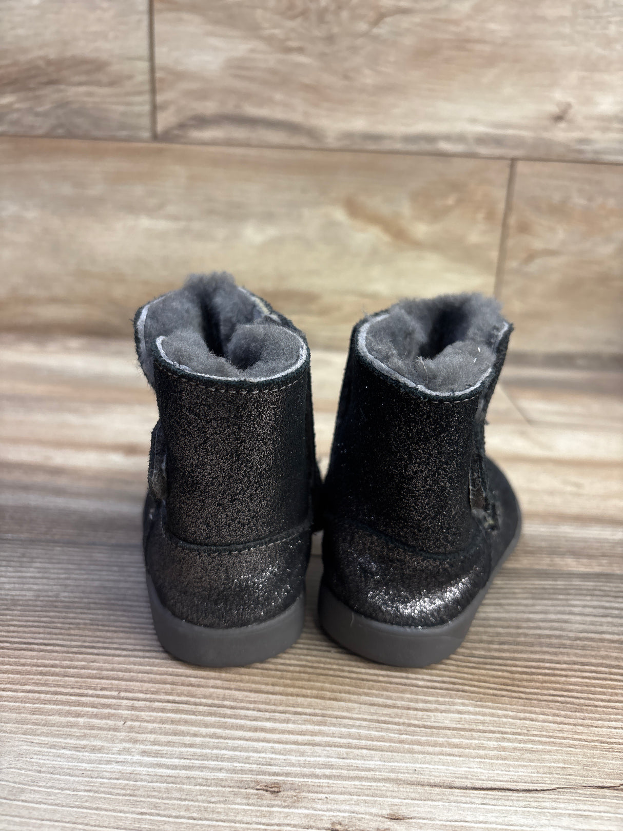 UGG Keelan Metallic Glitter Boots Black sz 7c