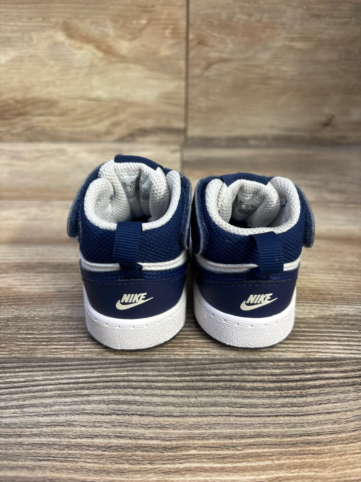 Nike Court Borough Mid 2 TD 'White Signal Blue' Sneakers sz 4c