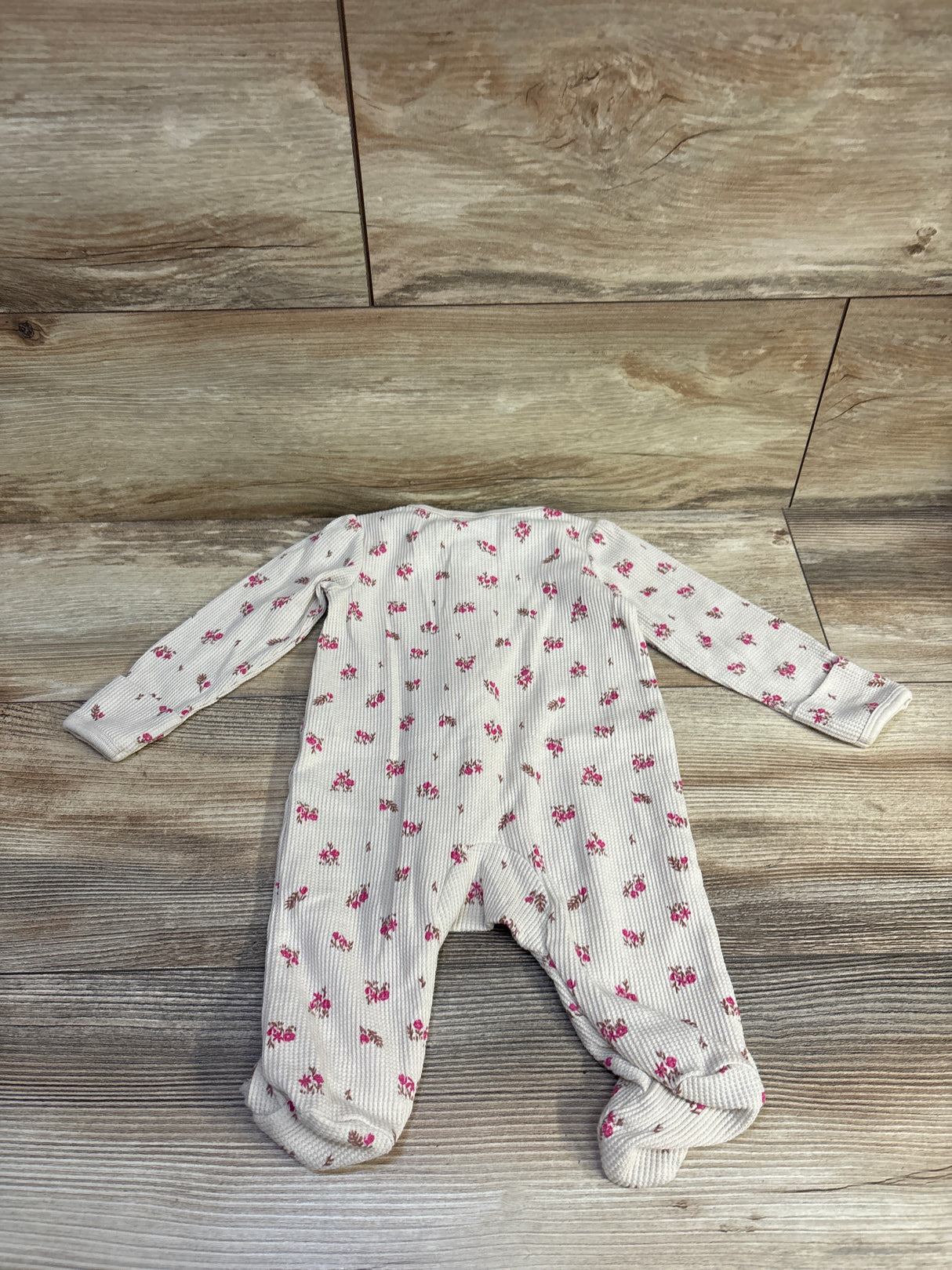 Carter's Waffle Knit Sleeper Beige sz 3m