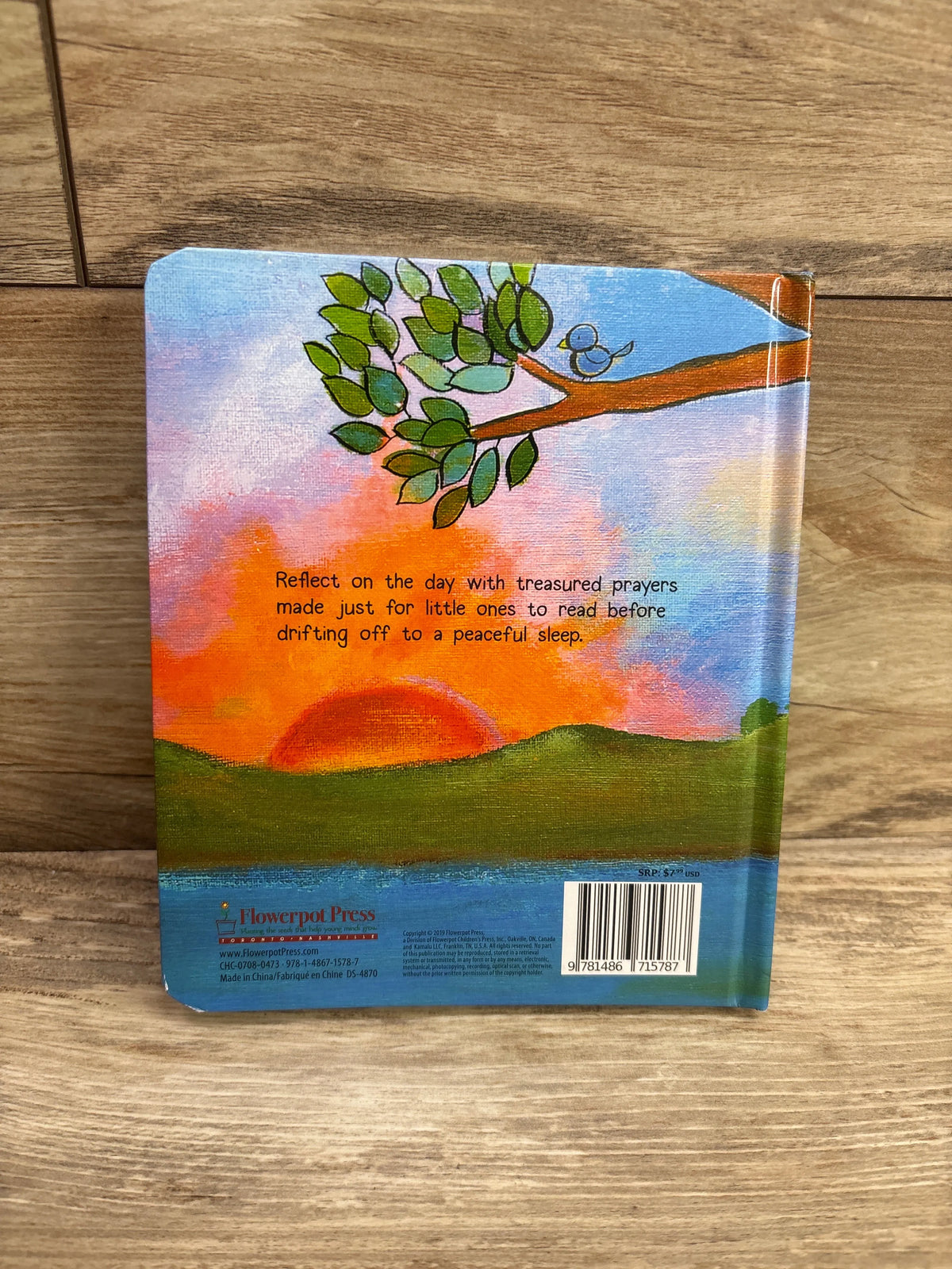 Back cover of Good Night Sleep Tight children's prayer board book by Me n Mommy To Be