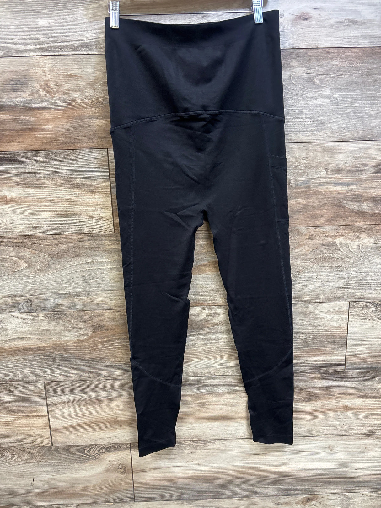 Time and Tru Maternity Over Belly Active Leggings Black sz Medium