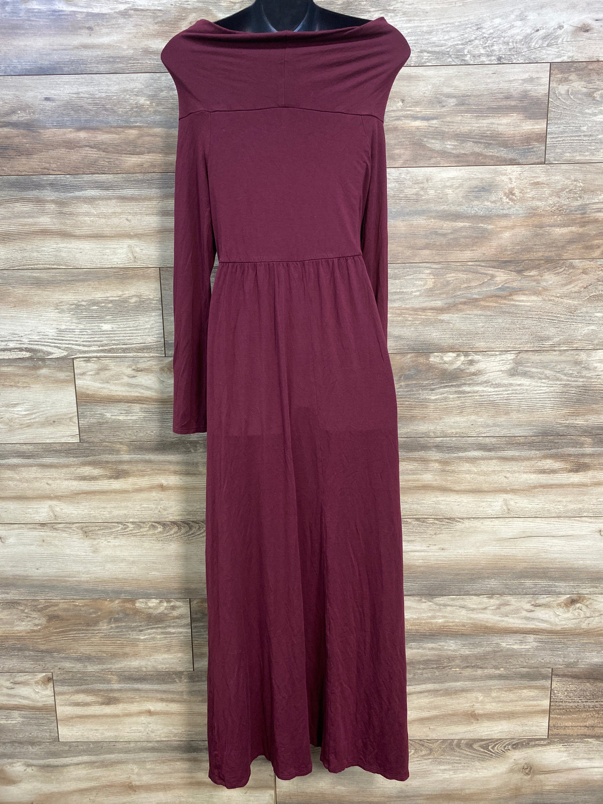 Mother Bee Maternity Long Sleeve Dress Red sz Large