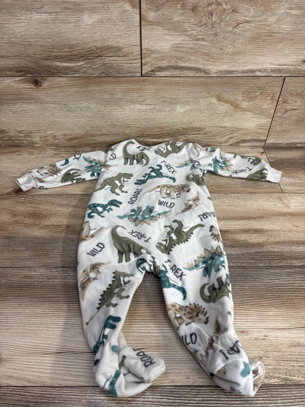 Kids Headquarters Dino Blanket Sleeper Ivory sz 9m