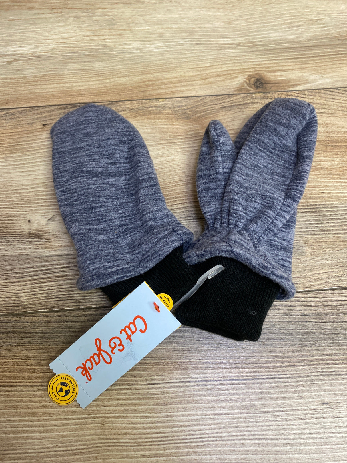 NEW Cat & Jack Fleece Winter Mittens Blue sz 2T-5T