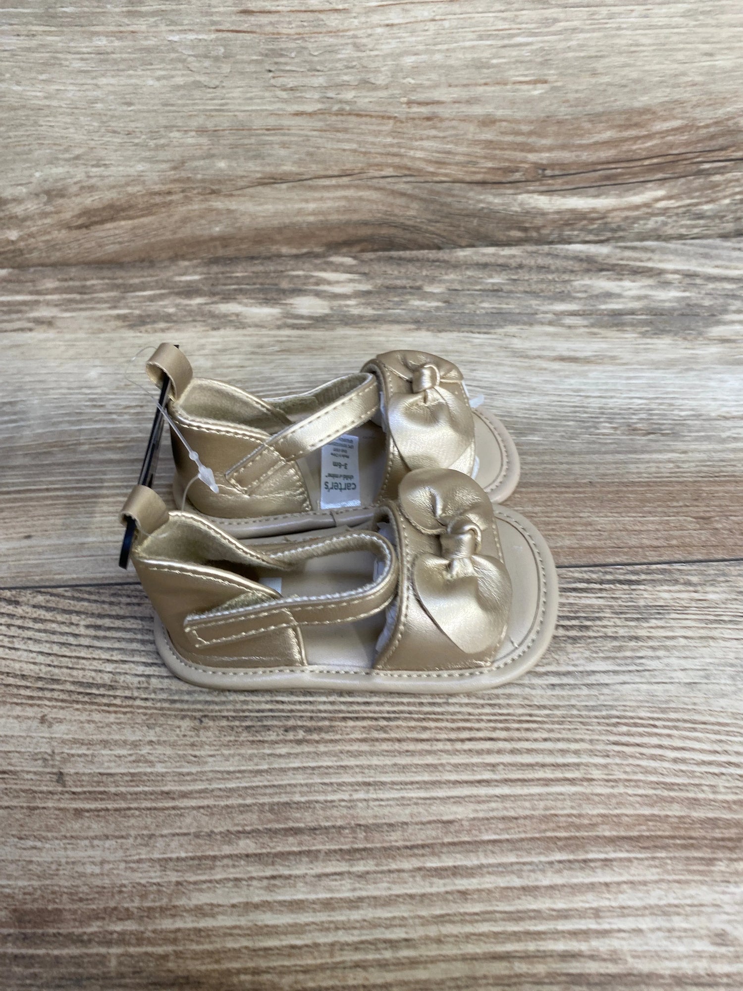 NEW Child of Mine Gold Sandals sz 3-6m - Me n Mommy To Be