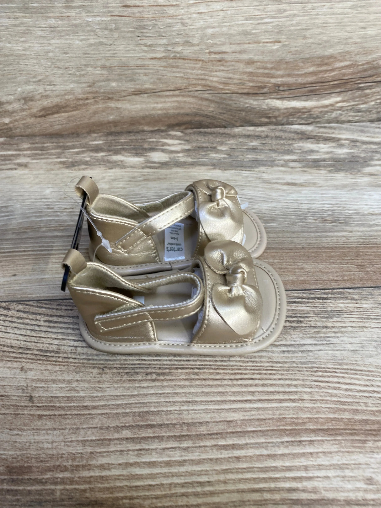 NEW Child of Mine Gold Sandals sz 3-6m - Me n Mommy To Be