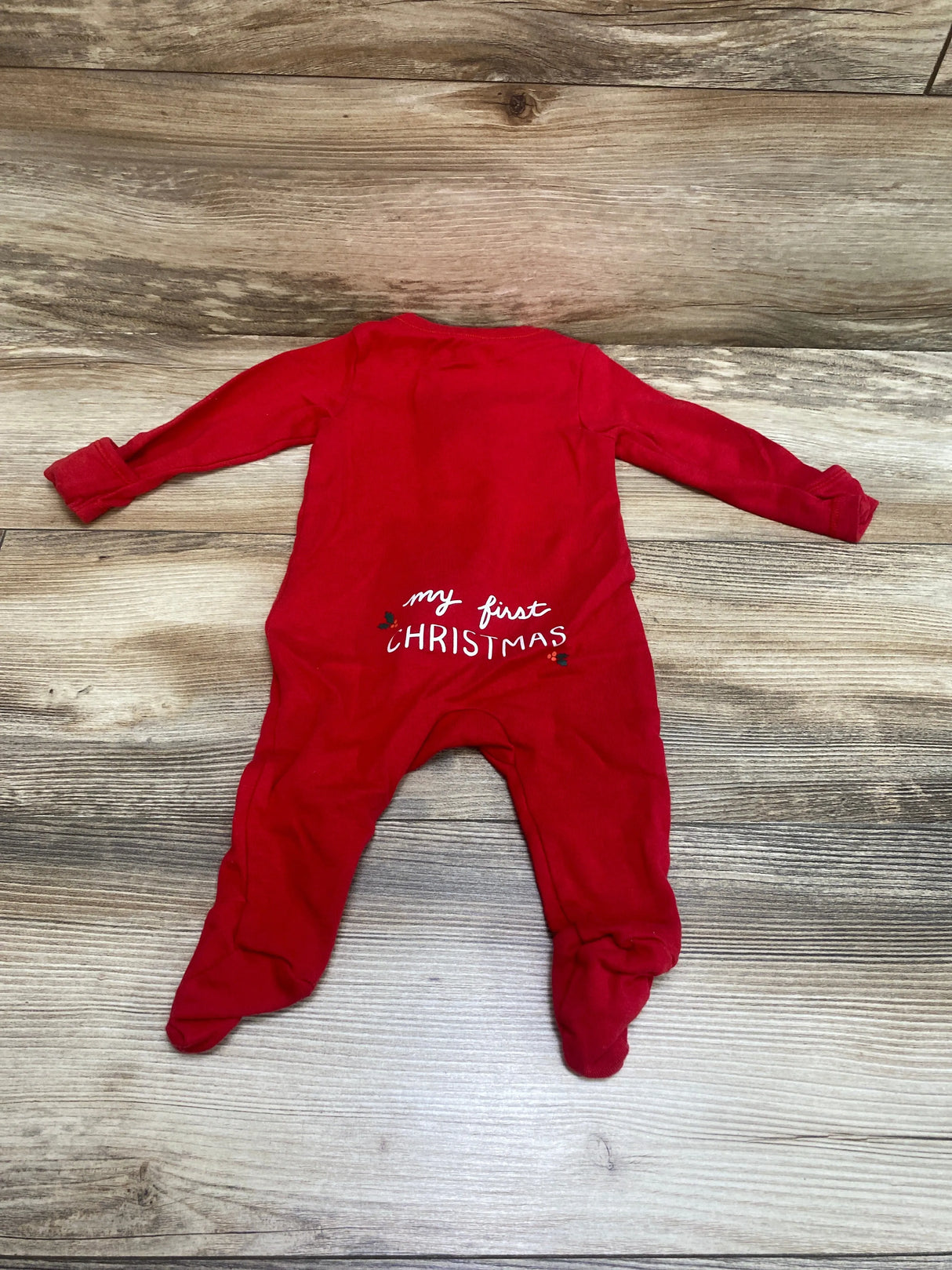 Old Navy My First Christmas Sleeper Red sz 0-3m - Me n Mommy To Be