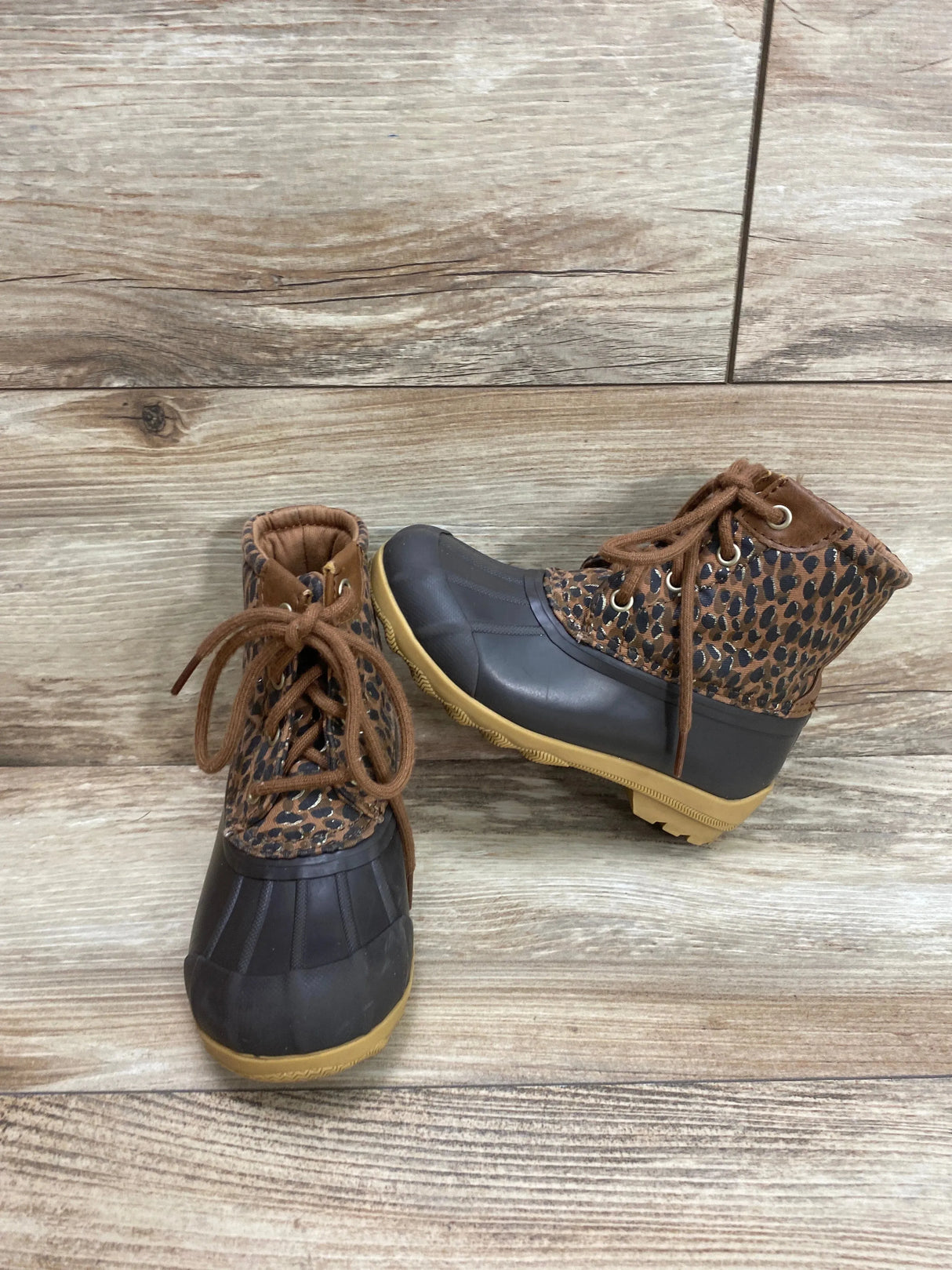 Sperry Port Duck Boot in Animal Print sz 11c - Me n Mommy To Be