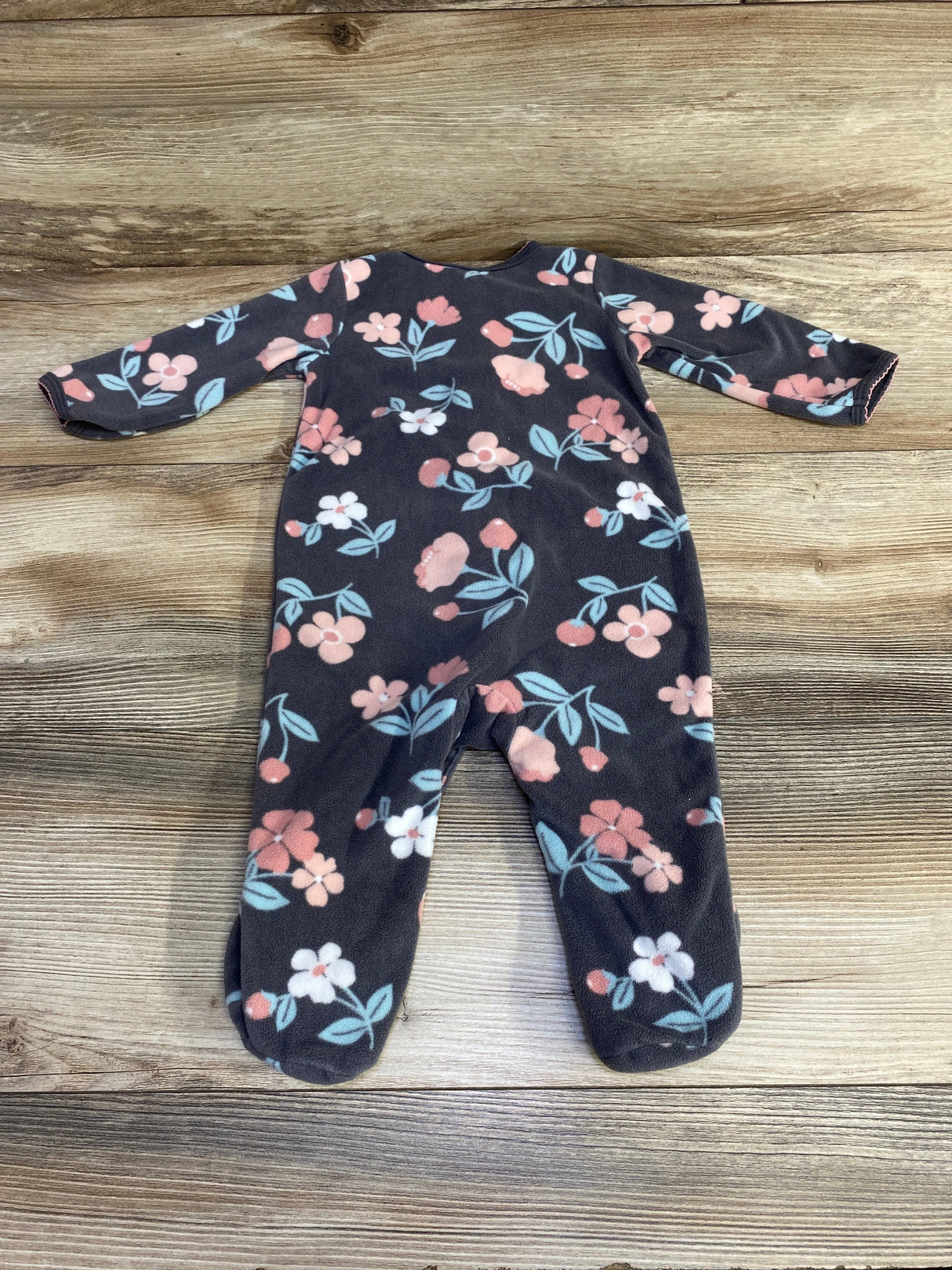 Carter's Floral Blanket Sleeper Grey sz 6m - Me n Mommy To Be