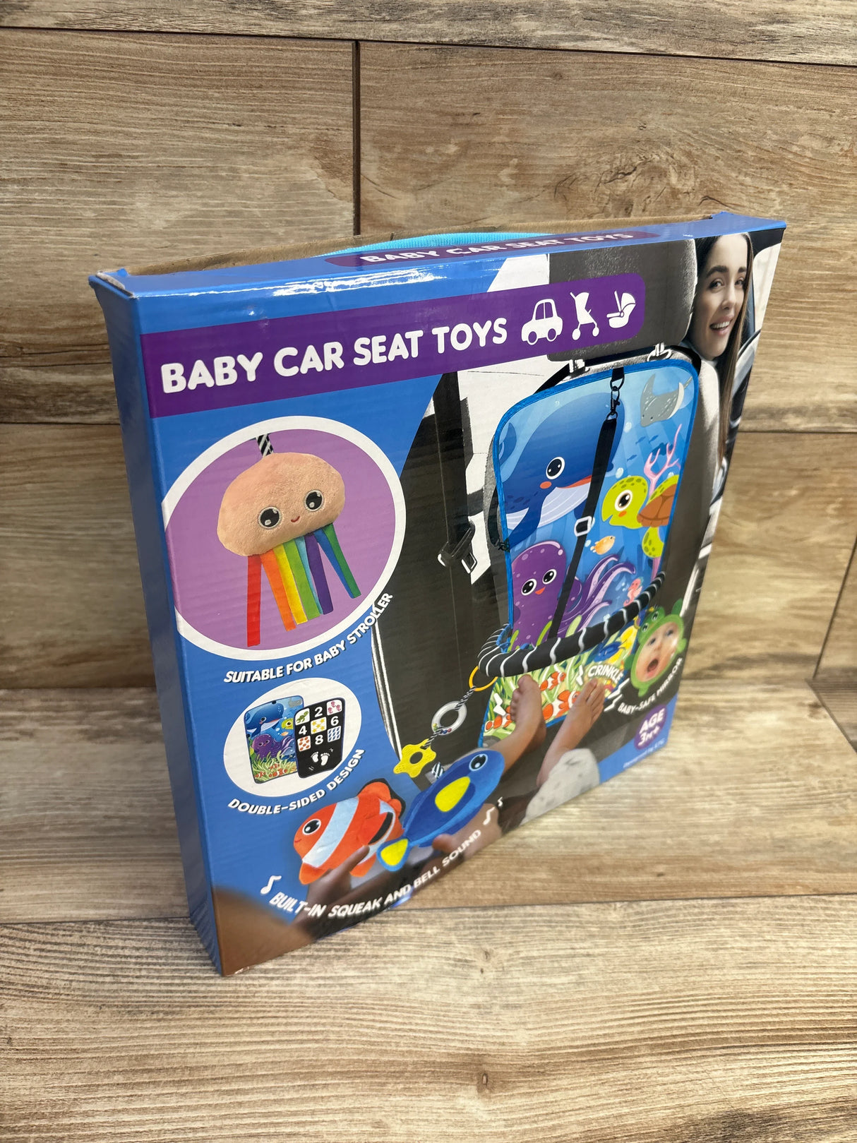 Ocean Animals Kick & Play Double Sided Car Seat Toy