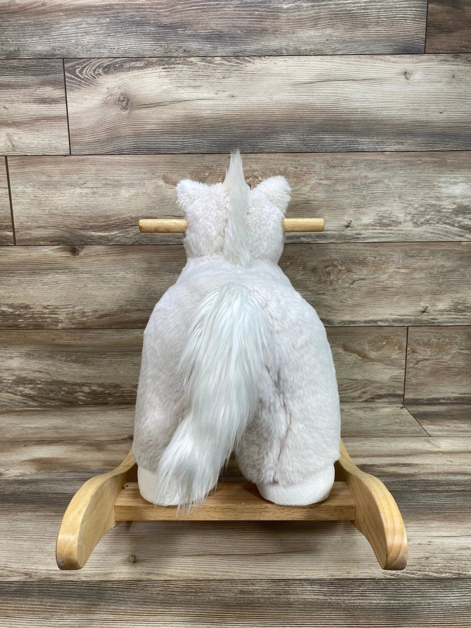Pottery Barn Kids White Unicorn Plush Rocker - Me n Mommy To Be