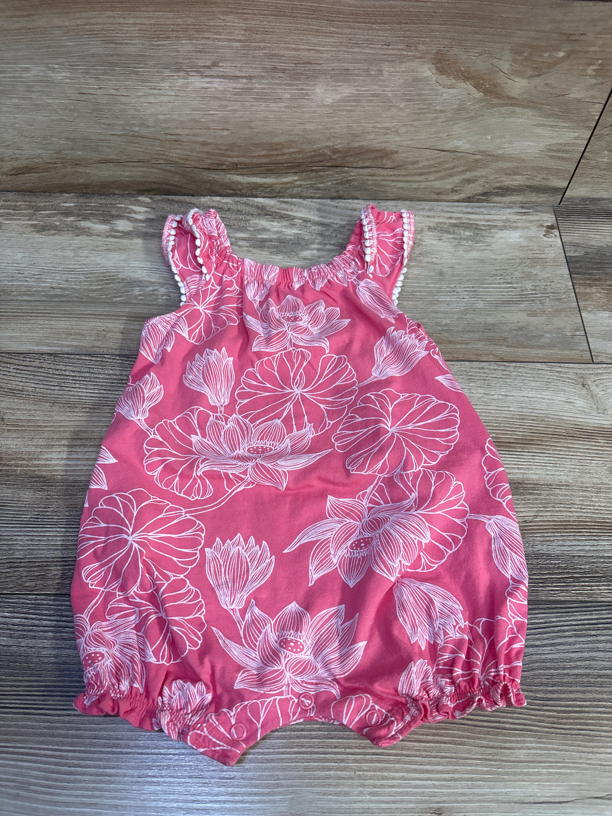 Carter's Floral Shortie Romper Pink sz 9m